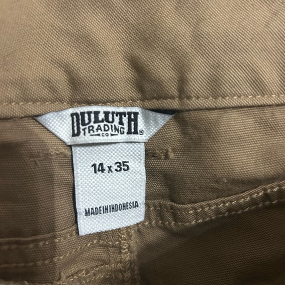 Duluth Trading Co Womens Brown Cargo Pants 14 x 35 - Picture 3 of 3
